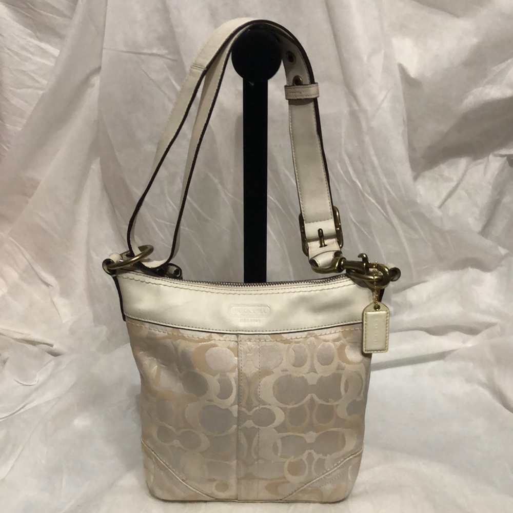 Coach Vintage Optic Leather Duffel Bag